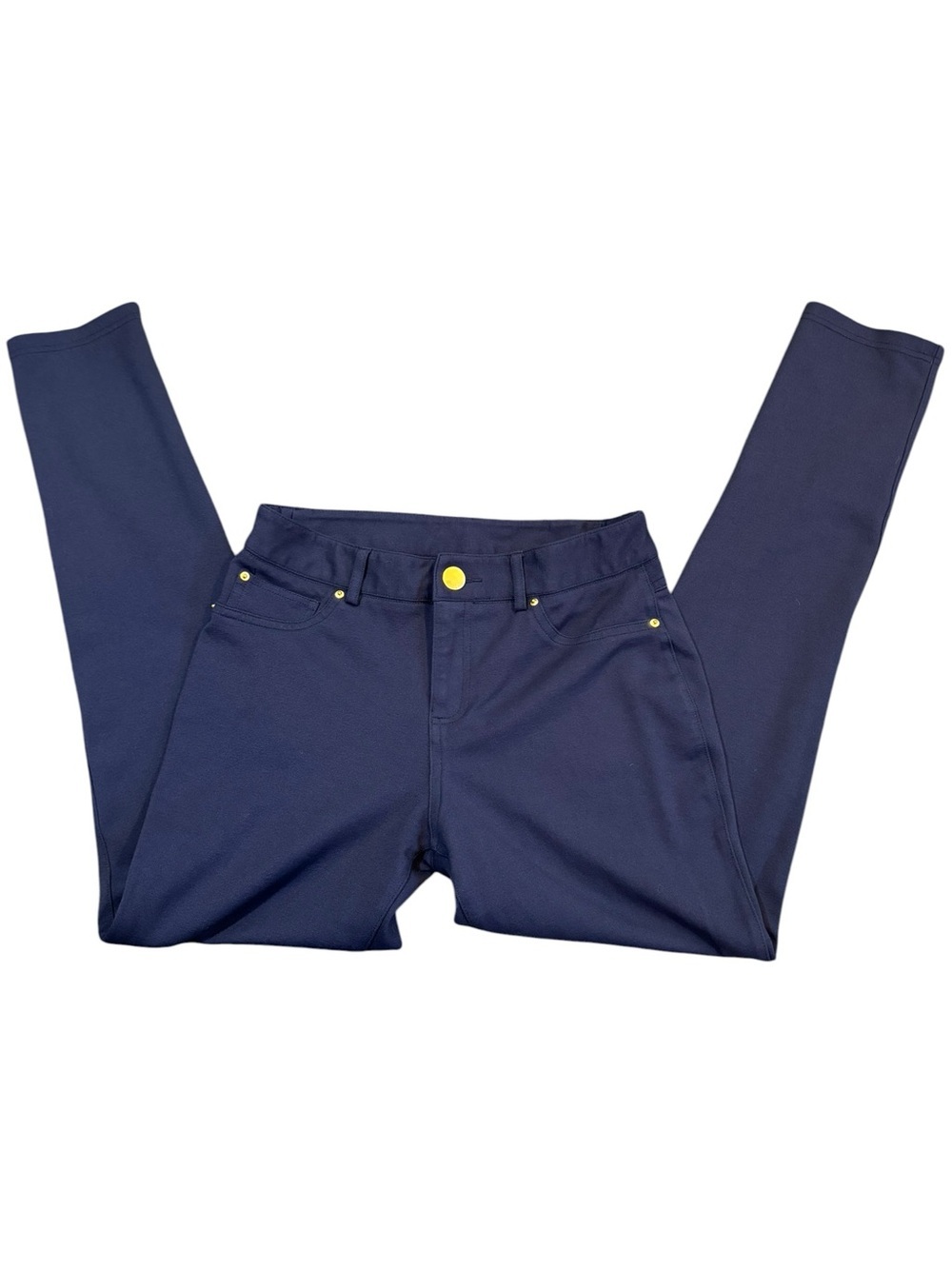 INC International Concepts Navy Ponte Leggings, Small, 6